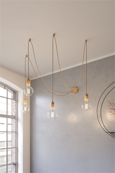 Многоламповый подвесной светильник с 4 нитями артикул 1359021001