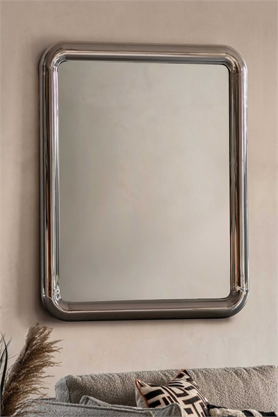 Зеркало в раме из нержавеющей стали артикул 1359998001