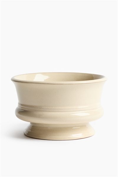 Широкая ваза из терракоты с реактивной глазурью артикул 1334843001