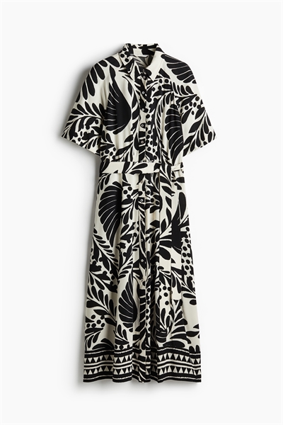 Платье-рубашка с завязывающимся поясом артикул 1217576013