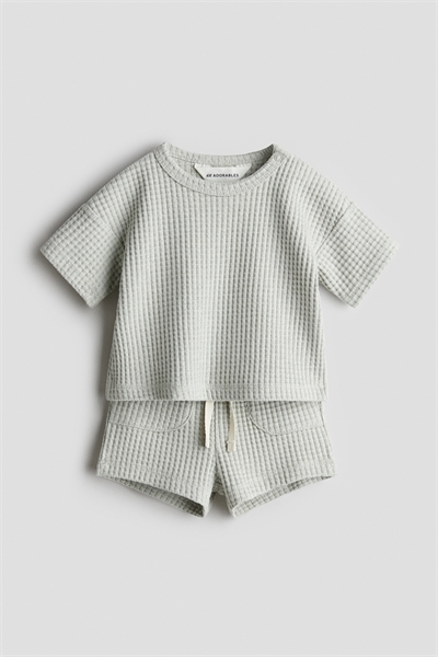 Комплект из 2 частей из вафельного хлопка артикул 1275157003