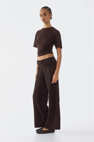 Брюки из джерси с завязками артикул 1316936002