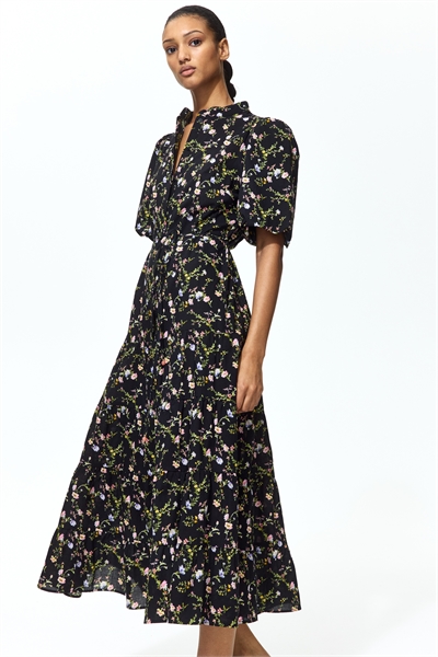 Длинное хлопковое платье артикул 1275645009