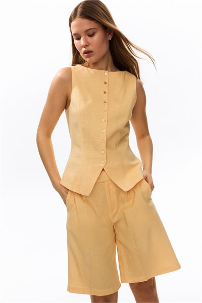 Бермуды из смешанного льна артикул 1325425002