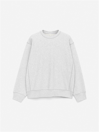 Расслабленная толстовка из плотной ткани артикул 1229169001