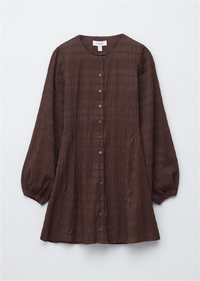 Мини-платье с воздушными рукавами артикул 1292091002