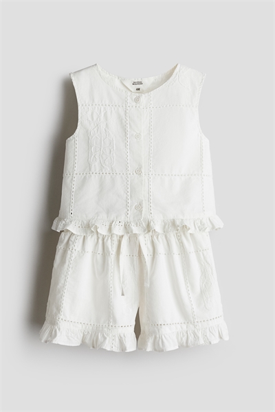 Комплект из двух частей из хлопкового поплина артикул 1273109001