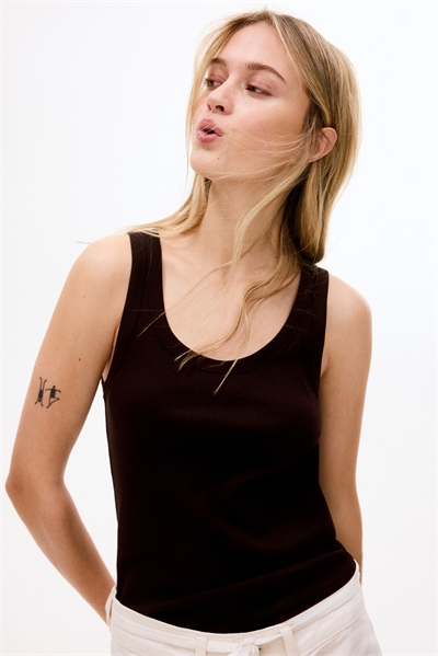 Майка в рубчик артикул 1257593031