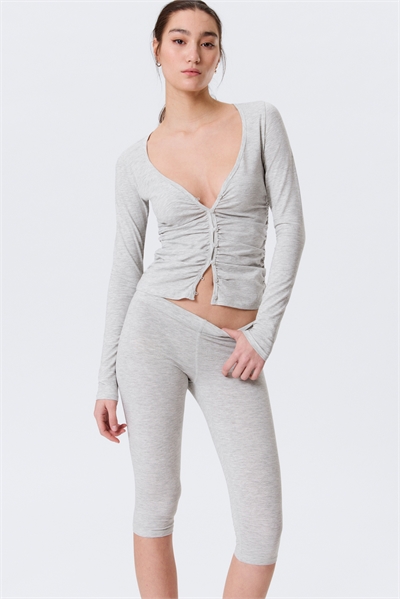 Кофта кардиган со сборками и V-образным вырезом артикул 1332948004