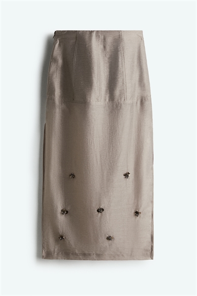Юбка с блестящими украшениями артикул 1284895006