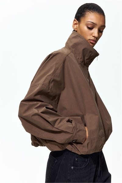 Хлопковая куртка с балонным подолом артикул 1341989001