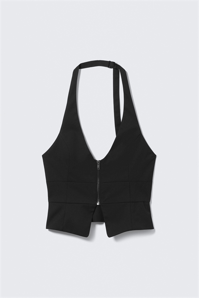 Структурированный жилет на молнии с халтером артикул 1310358001