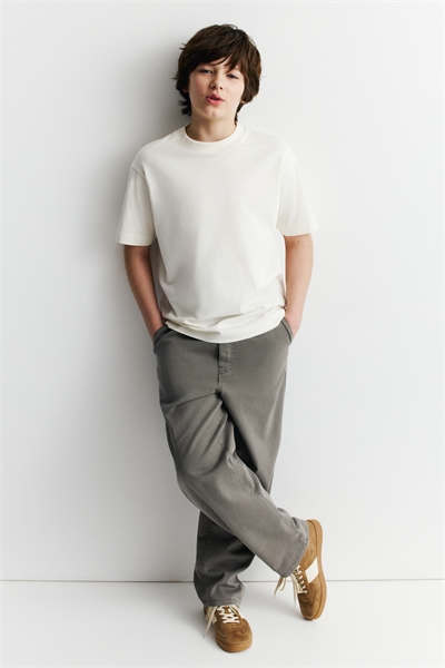 Джоггеры из хлопковой саржи артикул 1290048002