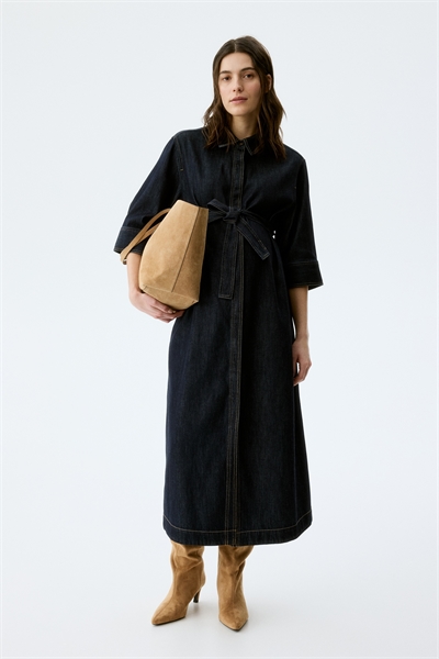 MAMA Джинсовое платье-рубашка артикул 1323471001