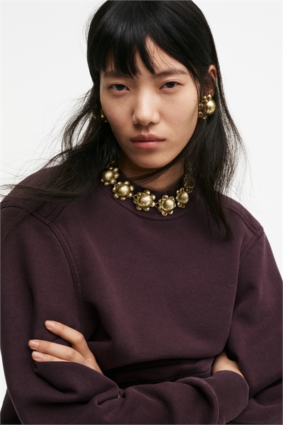 Колье с крупными цветами артикул 1326966001