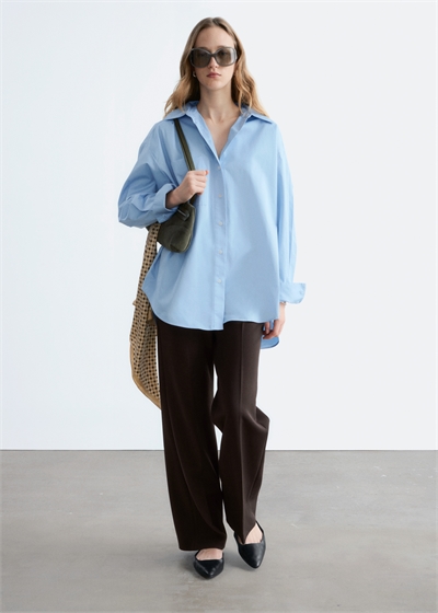 Брюки с прямым притачным швом артикул 1090941014