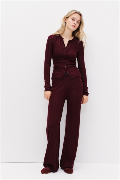 Брюки с узором «поинтел» артикул 1327223001