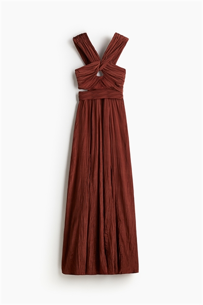 Драпированное платье из плиссе артикул 1274391001