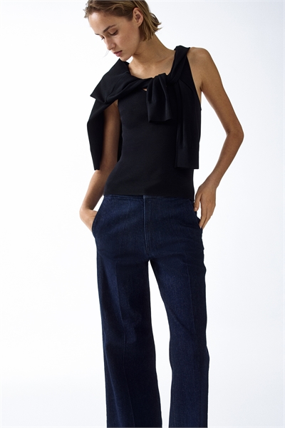 Расклешенные высокие джинсы артикул 1301148001