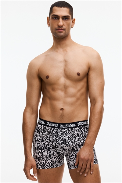 Хлопковые трусы с принтом, 3 штуки артикул 1332786001