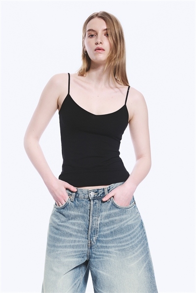 Хлопковые майки облегающего кроя с V-образным вырезом, 2 шт артикул 1336553004