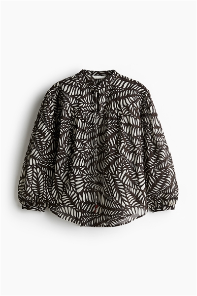 Блузка из хлопка в стиле оверсайз артикул 1288651001