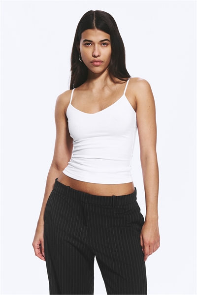 Хлопковые майки облегающего кроя с V-образным вырезом, 2 шт артикул 1336553003