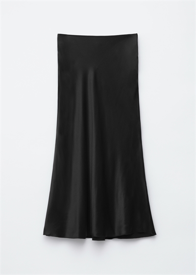 Атласная юбка-миди артикул 1237549001