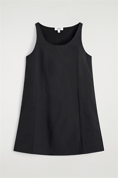 Мини-платье из нейлона с вставками из джерси артикул 1333430001