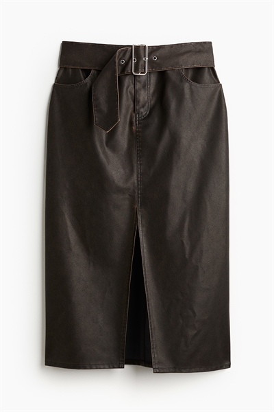 Юбка с поясом в стиле дистресс артикул 1233327001