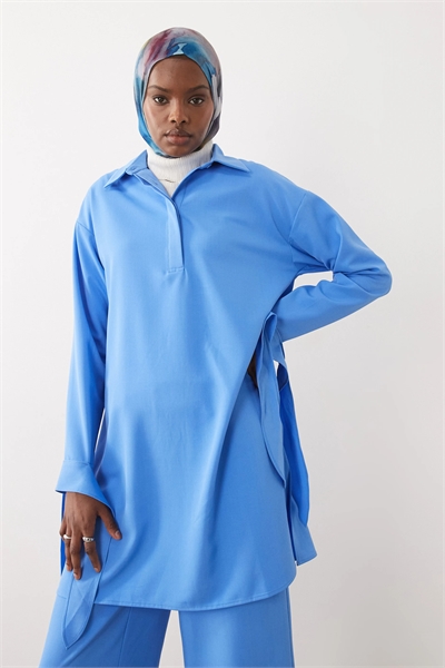 Рубашка свободного кроя с пуговицами co-ord артикул 155319256