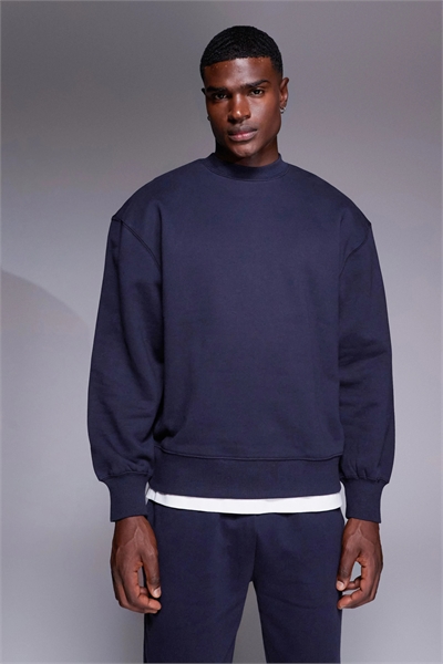 Свитшот премиум-класса, свободного кроя и увеличенного размера артикул 148068257