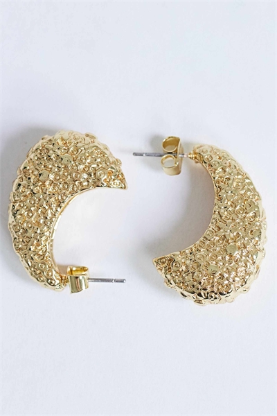 Серьги-гвоздики Camille с фактурной поверхностью артикул 155174143