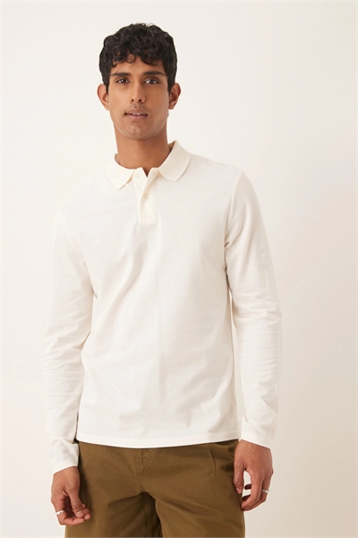 Поло с длинным рукавом Essentials, прямой крой артикул 148227587