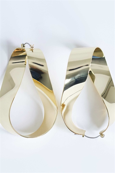 Серьги-кольца с витками «Шарлотта» артикул 155174140