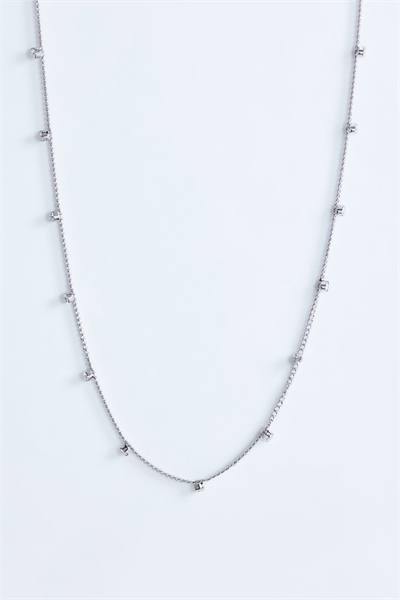 Колье с цепочкой из полудрагоценных камней артикул 155173798