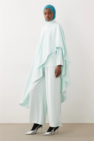 Накидка с асимметричной драпировкой co-ord артикул 155319314