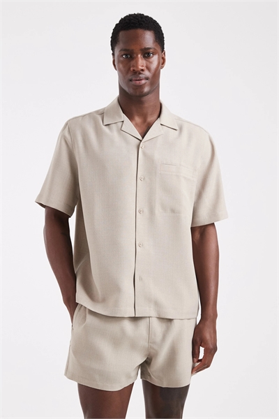 Рубашка с отложным воротником в стиле «под льняную ткань» co-ord артикул 150505904