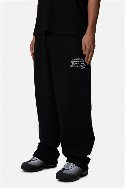 Широкие джоггеры с вышитым логотипом артикул 156412275