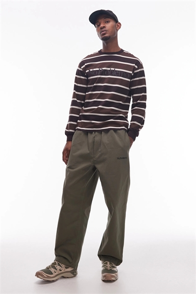 Хлопковые брюки с мини-логотипом из ткани рипстоп, надеваемые через голову артикул 149080831