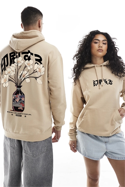 Худи с капюшоном в японском стиле артикул 154300769