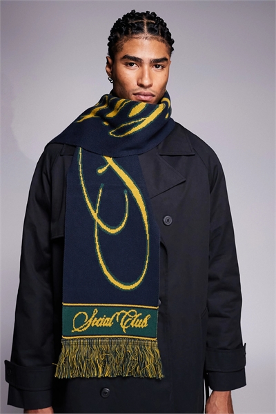 Жакардовый шарф с логотипом клуба артикул 152903059