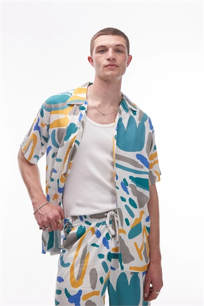 Рубашка с принтом в стиле «антигуа» co-ord артикул 143725586