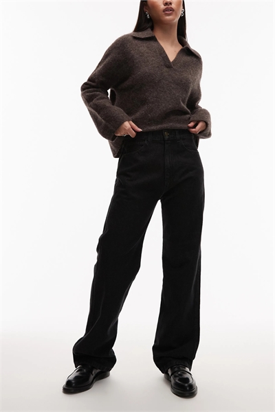 Джинсы из денима свободного кроя с 5 карманами артикул 150179287