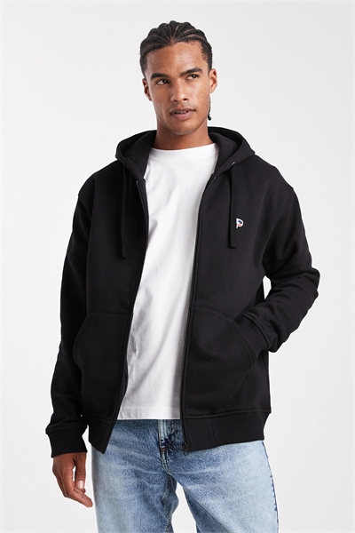 Толстовка с капюшоном и вышитым логотипом из фетра на молнии артикул 150976372