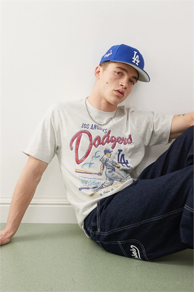 Футболка с принтом, посвященная бейсбольной команде «Лос-Анджелес Доджерс» артикул 141495817