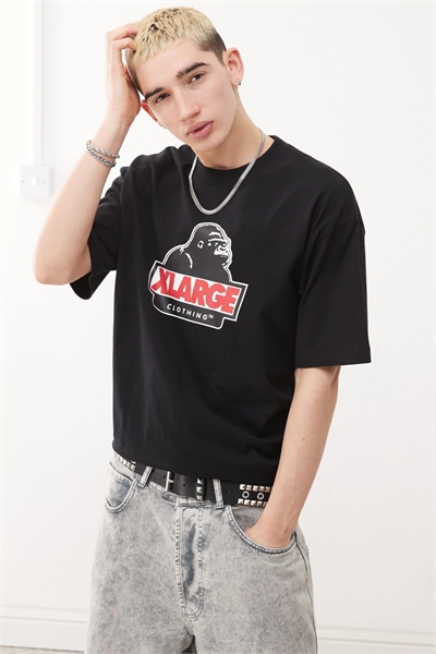 Футболка свободного кроя с наклонным логотипом OG артикул 142998268