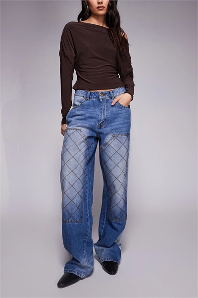 Джинсы Dayton с двойными отворотами на коленях артикул 153819033