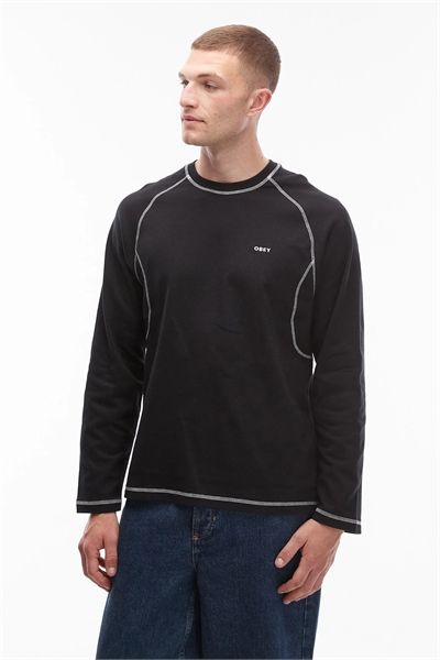 Футболка с длинным рукавом Aaron с контрастной отстрочкой артикул 151015970