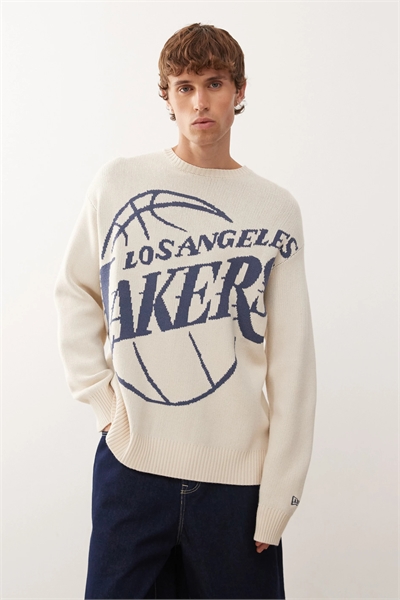 Свитер свободного кроя из трикотажа LA Lakers артикул 150331292